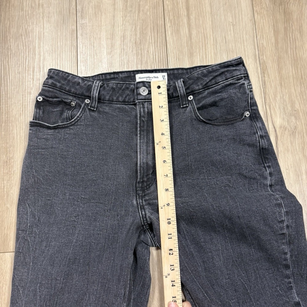 Abercrombie & Fitch Women's Black Jeans Curve Love The Mom High Rise Size 29/8 S - Picture 6 of 8